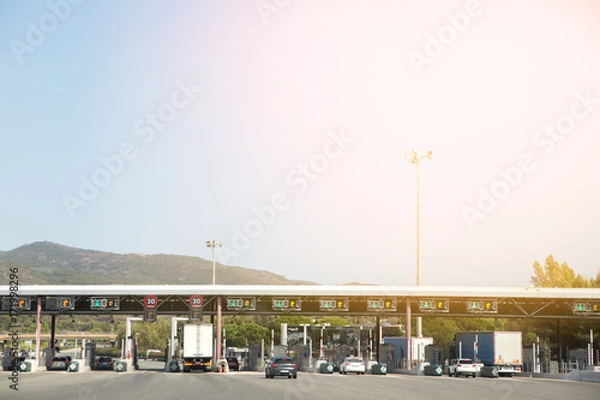 Fototapeta tollgatetollgate in france