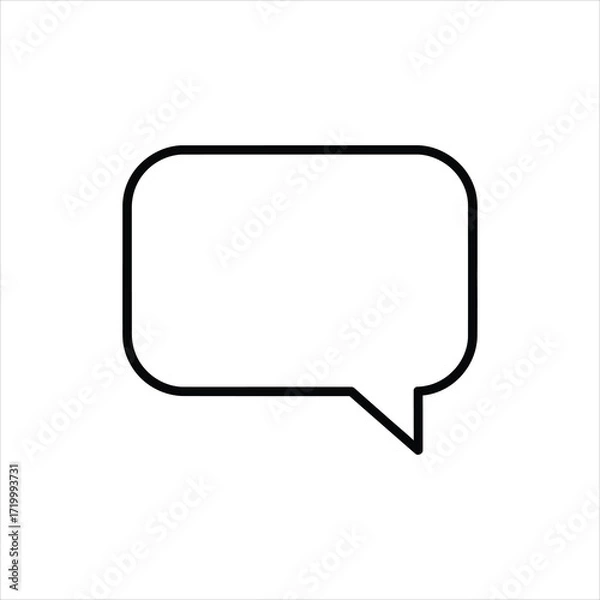 Obraz Minimalist Speech Bubble Icon