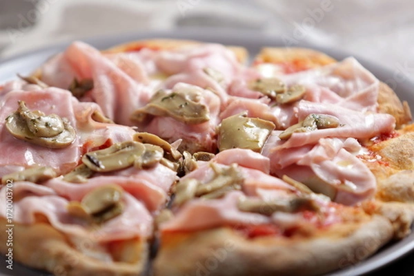 Obraz Pizza Prosciutto e Funghi