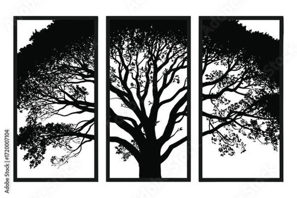 Fototapeta Tree Silhouette Bundle