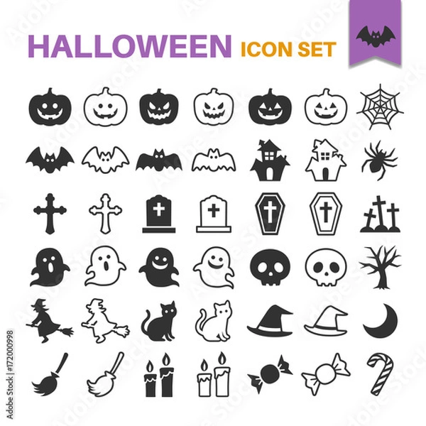 Obraz ハロウィン　アイコンセット