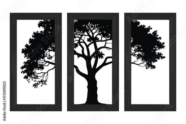 Fototapeta Tree Silhouette Bundle