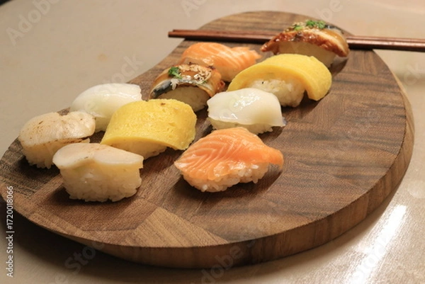 Obraz 집에서 먹는 모듬 초밥