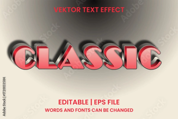 Obraz classic editable text effect
