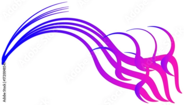 Fototapeta abstract background with blue waves