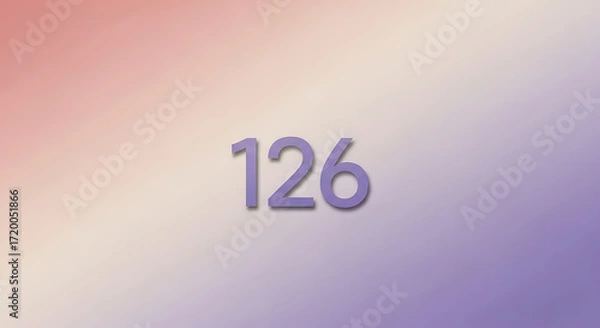Fototapeta Soft Pastel Gradient Background with Purple Number 126