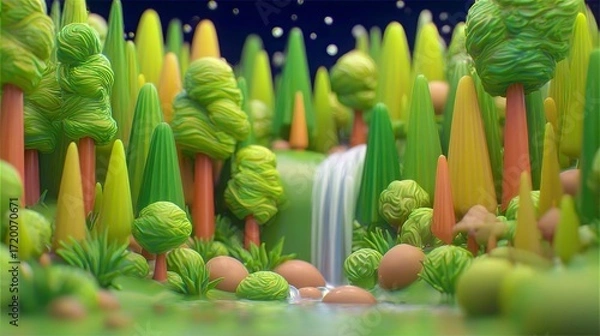 Fototapeta easter eggs in the garden