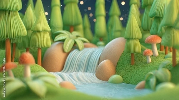 Fototapeta easter eggs in the garden