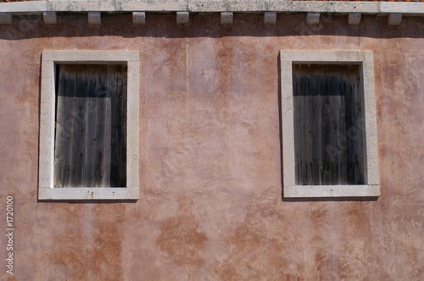 Obraz shuttered windows, dubrovnik.