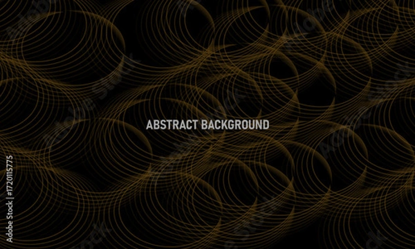 Obraz dark background with gold lines