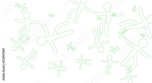 Obraz sylwetka, ilustracja, projekt, koncepcja