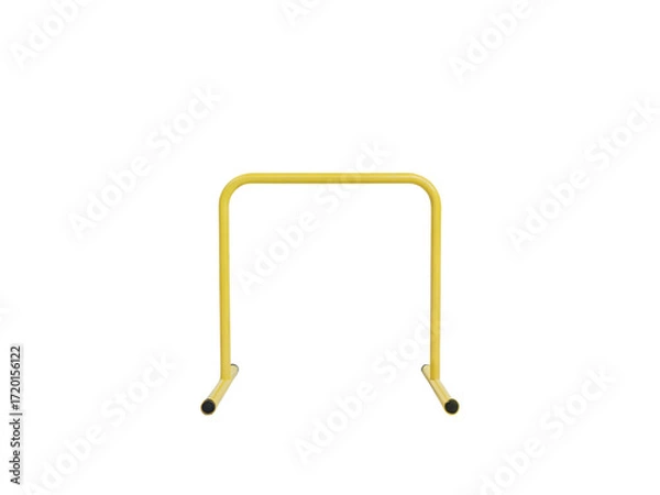 Obraz Yellow hurdle isolated on transparent background