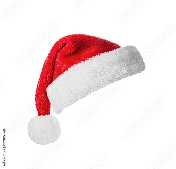 Fototapeta Santa Claus helper, closeup object. Isolated on transparent background. Christmas and New Year celebration