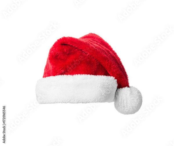 Fototapeta Santa Claus helper, closeup object. Isolated on transparent background. Christmas and New Year celebration