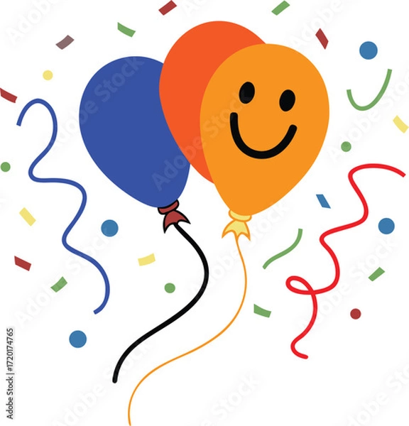 Obraz happy birthday balloons