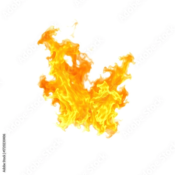 Obraz fire with transparent background PNG and JPEG image