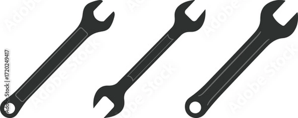 Obraz Spanner Wrench Colorful Vector Illustration Design (Version: 02)