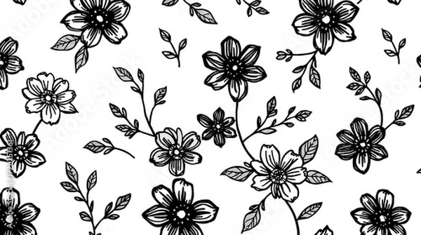 Obraz seamless pattern with flowers