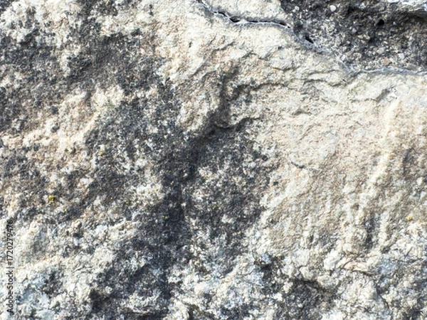 Fototapeta Close-up of weathered rock surface with textured patterns