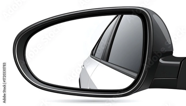 Obraz Car side mirror reflection