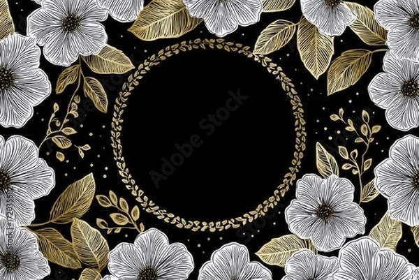 Obraz Elegant floral pattern