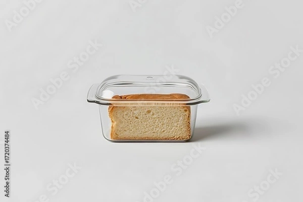 Fototapeta Transparent kitchen box with oak lid high resolution picture