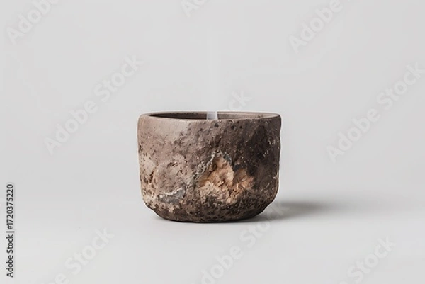 Fototapeta Unique rustic ceramic container cup high resolution picture