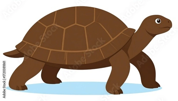 Obraz Cartoon tortoise profile