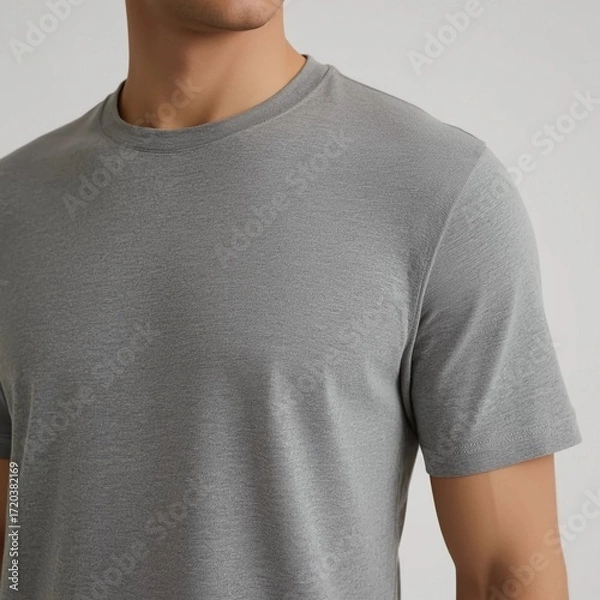 Obraz gray t-shirt Generative AI