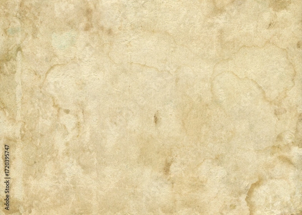 Fototapeta Vintage photo crumpled paper texture. Old antique stained rustic sheet paper texture. Aged and yellowed background.	