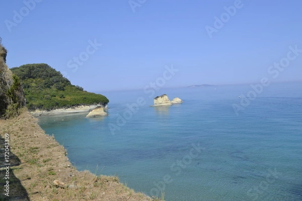 Fototapeta Endless blue Corfu