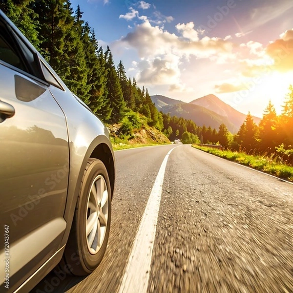 Obraz Scenic mountain road trip