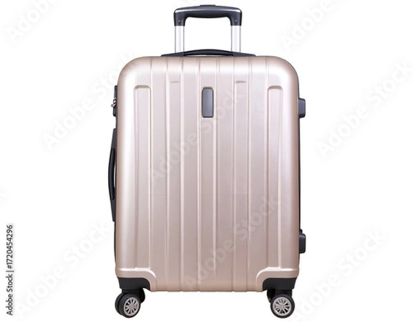 Obraz A sleek, modern suitcase designed for travel, featuring a durable exterior and smooth-rolling wheels for convenience.