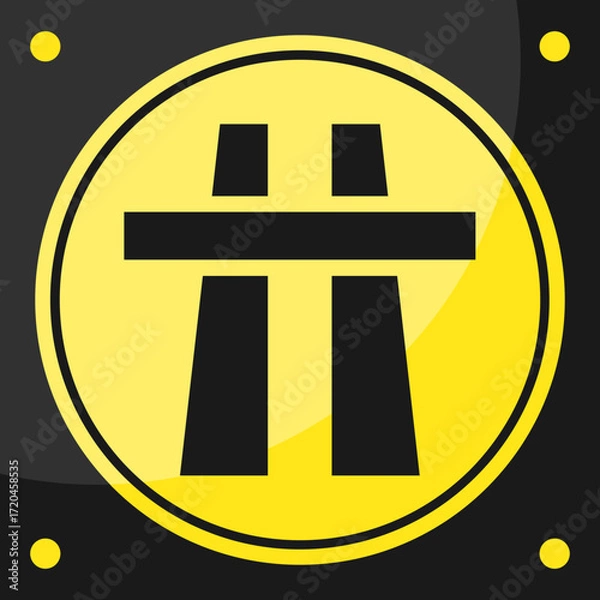 Fototapeta Expressway Vector Sign