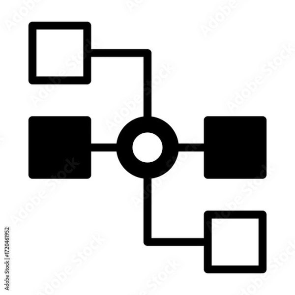 Fototapeta Company Structure Vector Icon