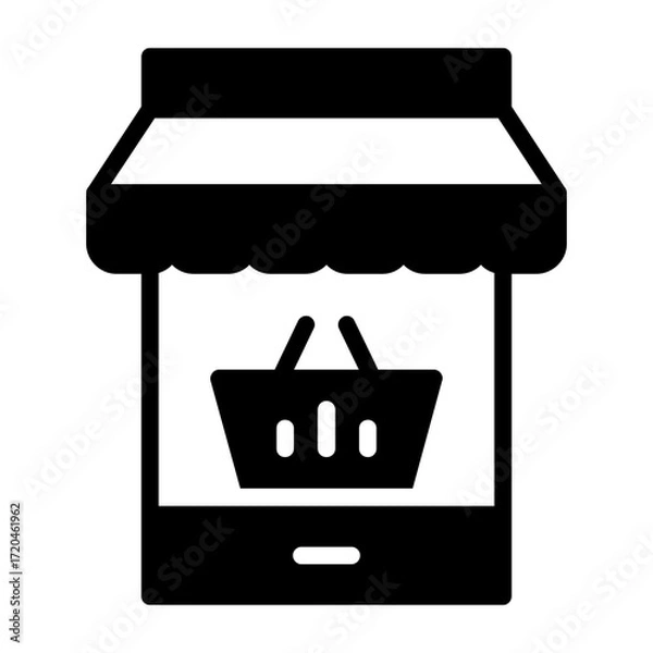 Fototapeta E-commerce Store Vector Icon