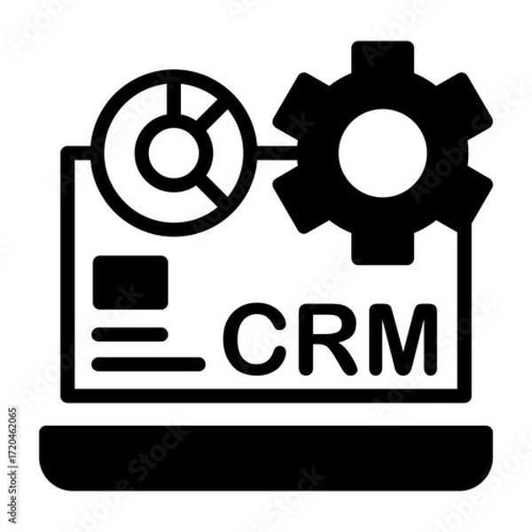 Fototapeta CRM Software Vector Icon