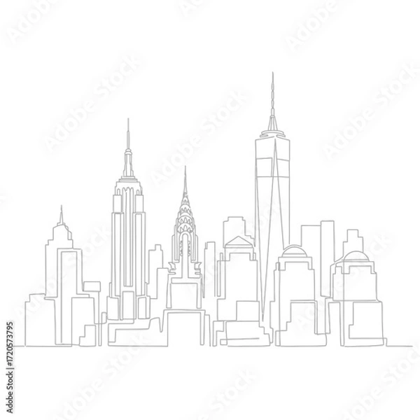Fototapeta Stylized whisk illustration with smooth curves and clean lines