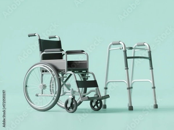 Obraz Mobility aids: wheelchairs and walkers