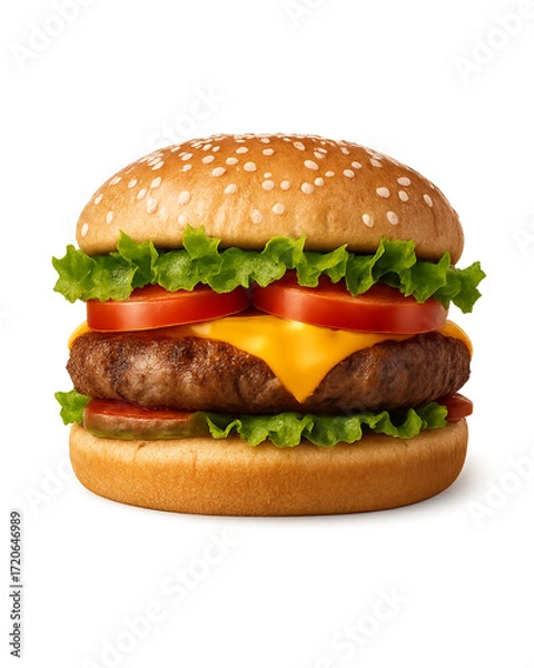 Obraz big hamburger  look delicious