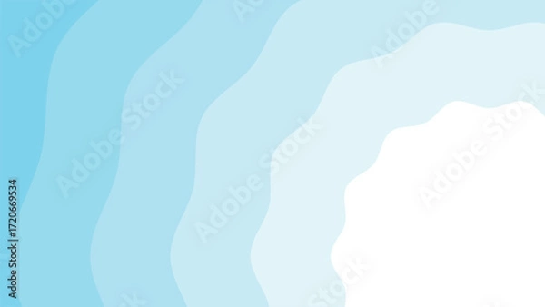 Fototapeta abstract blue wave layered background vector design
