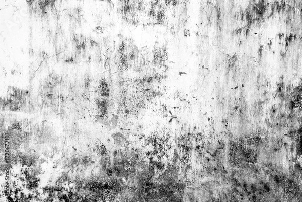 Fototapeta Textured grunge wall with abstract dark patterns