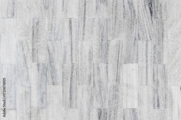 Fototapeta Seamless light gray marble tile pattern with subtle veining
