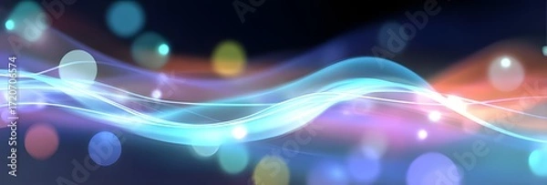 Fototapeta Flowing particles