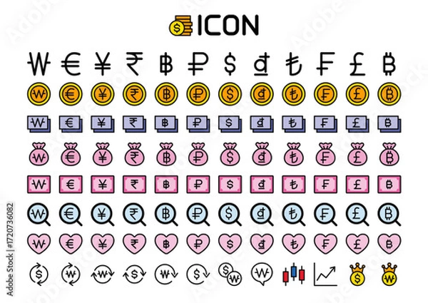 Obraz 1020 화폐아이콘1