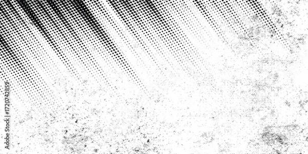 Obraz black and white halftone speed pattern background. illustration eps 10