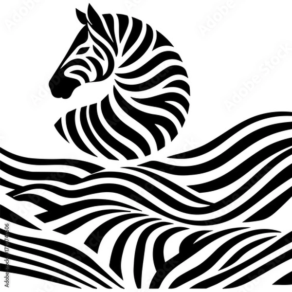 Fototapeta abstract zebra background