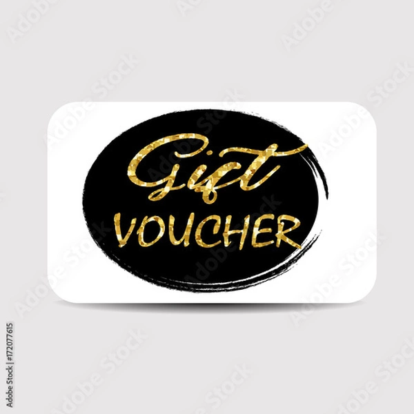 Fototapeta Gift card layout template