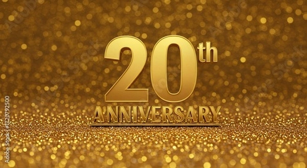 Obraz Gold 20th anniversary celebration