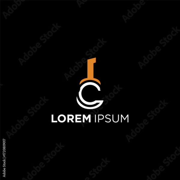 Obraz C Guitar modern logo design ideas